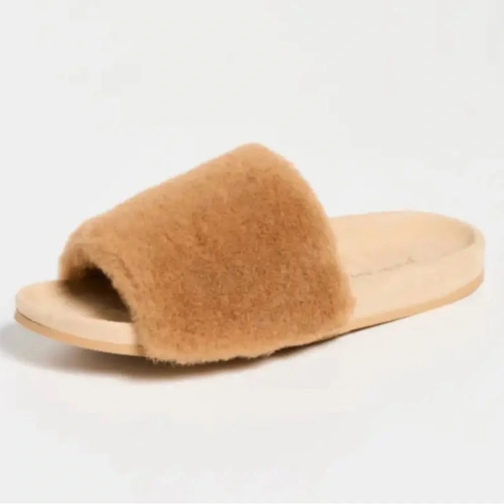 NEW!! Jenni Kayne shearling slide sandal - Picture 4 of 6